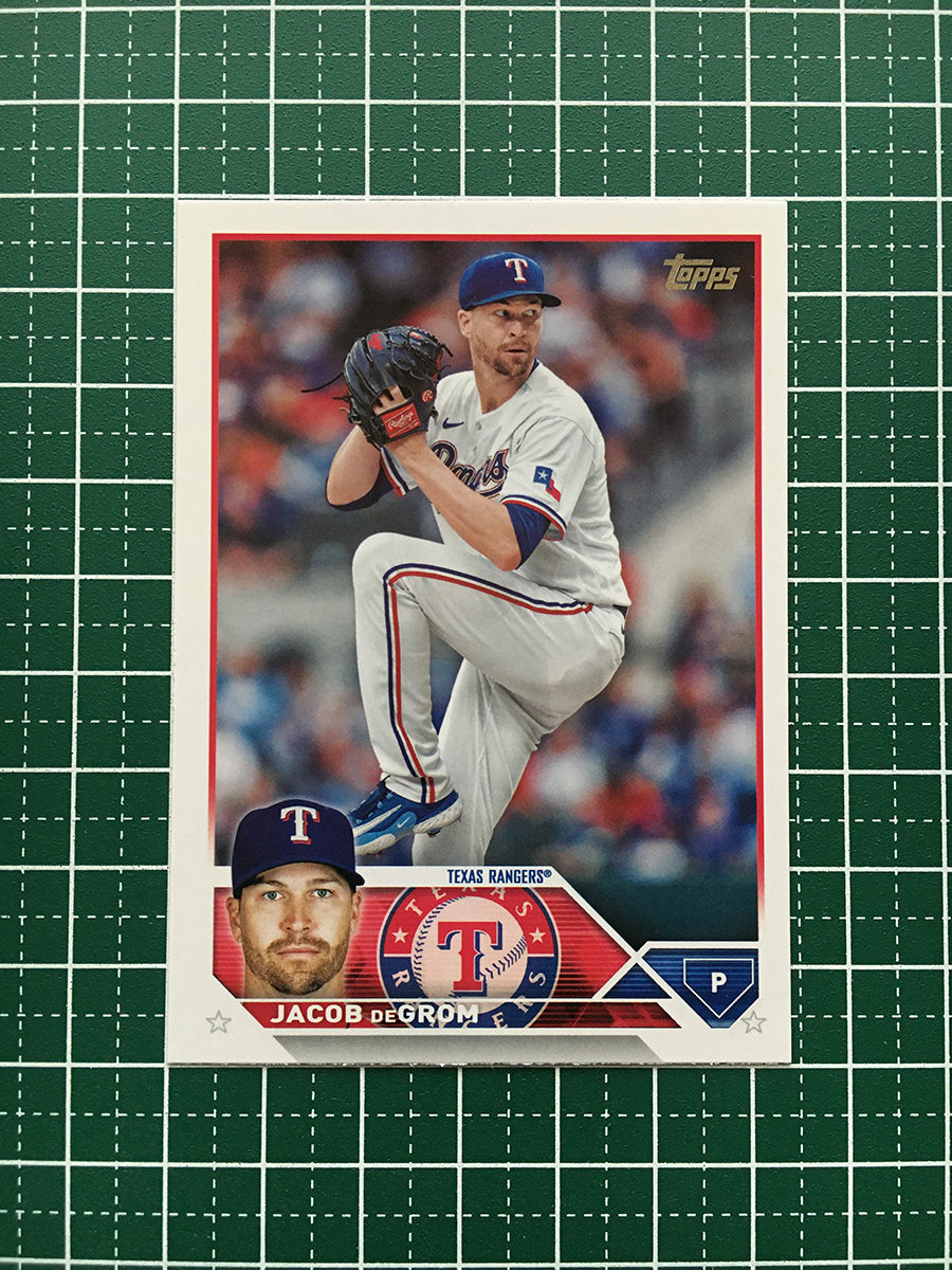 ★TOPPS MLB 2023 UPDATE #US100 JACOB DEGROM［TEXAS RANGERS］ベースカード「BASE」★の画像1