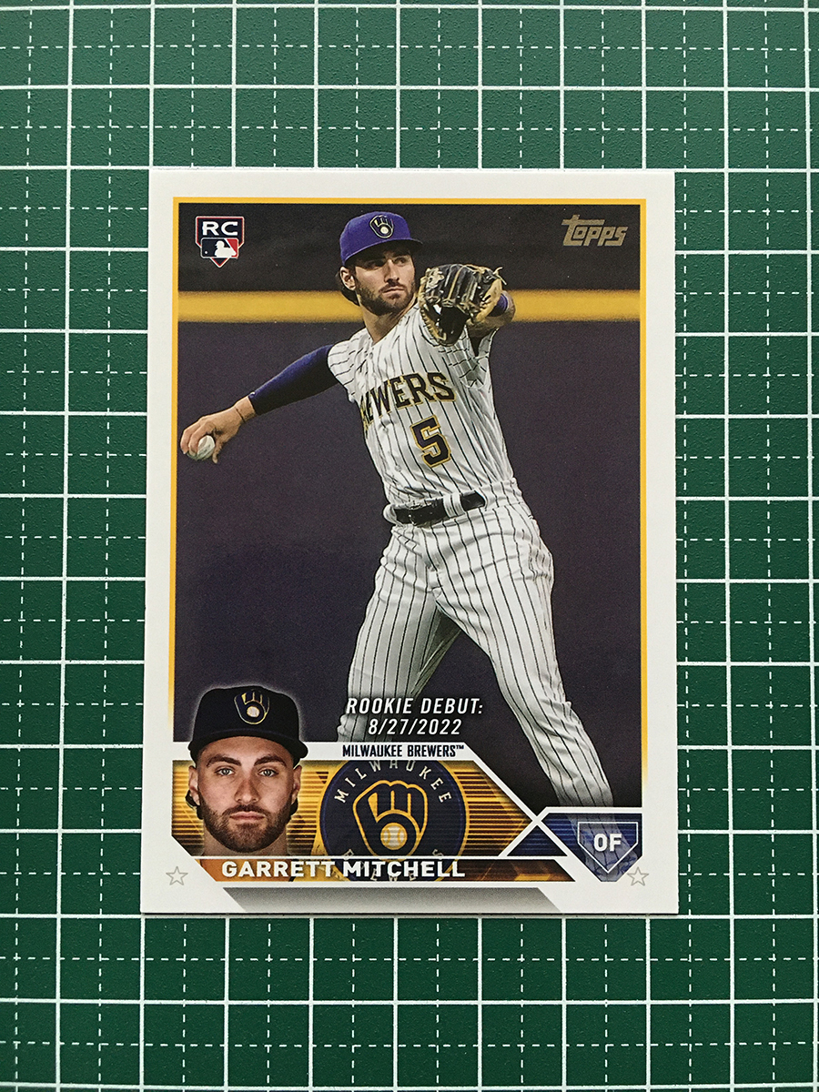 ★TOPPS MLB 2023 UPDATE #US148 GARRETT MITCHELL［MILWAUKEE BREWERS］ベースカード「RD」ルーキー「RC」★_画像1