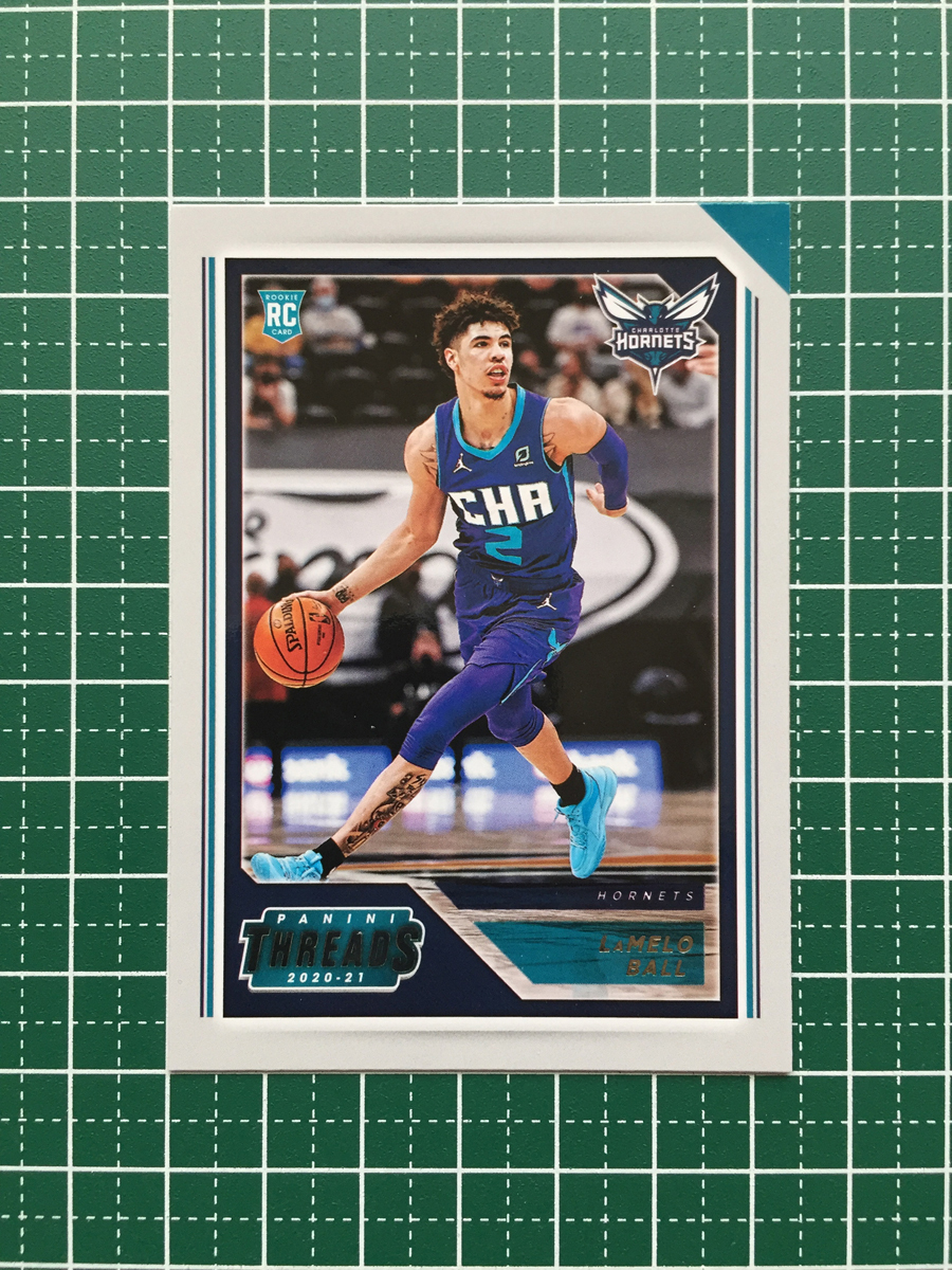 ★PANINI 2020-21 NBA CHRONICLES #84 LAMELO BALL［CHARLOTTE HORNETS］ベースカード「THREADS」ルーキー「RC」★_画像1