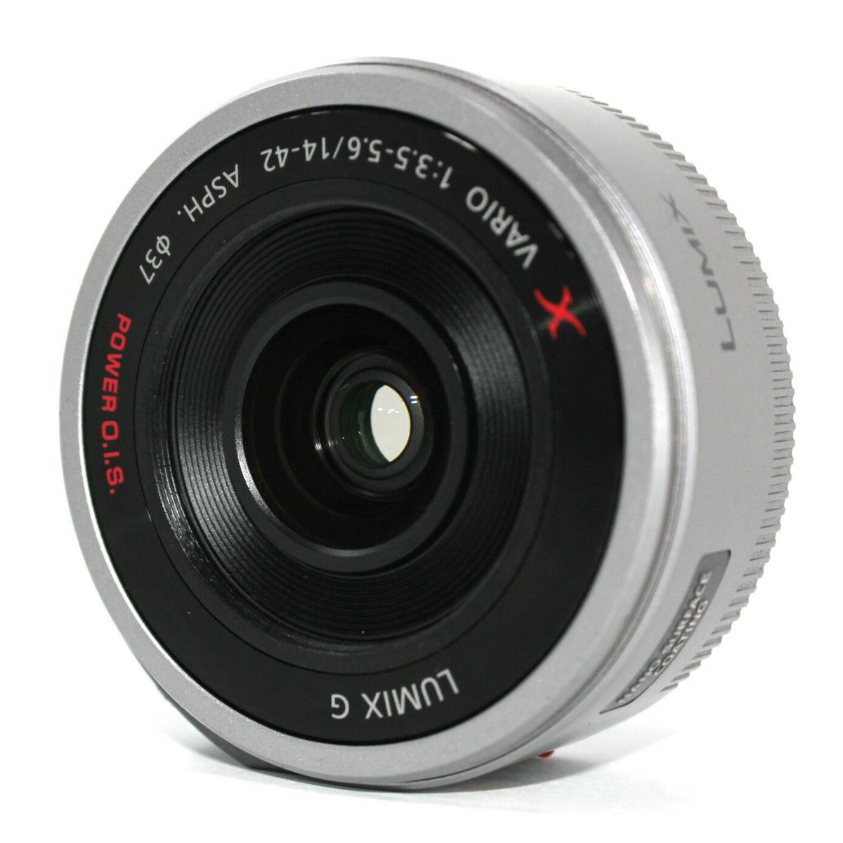 Panasonic LUMIX G X VARIO 14-42mm パワーズームレンズ☆シルバー☆完動品☆