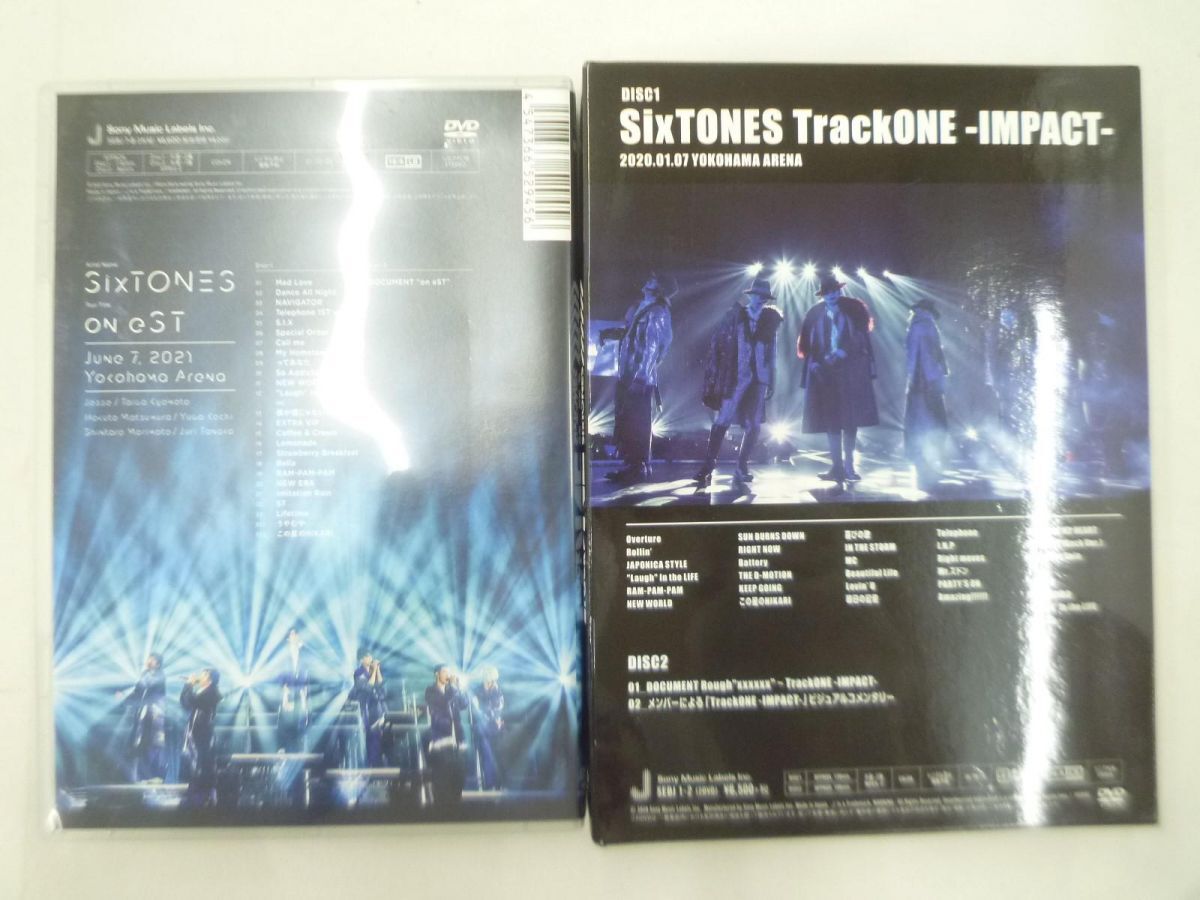 【中古品 同梱可】 SixTONES DVD on eST 通常盤 TrackONE IMPACT 初回盤 2点 グッズセットの画像2