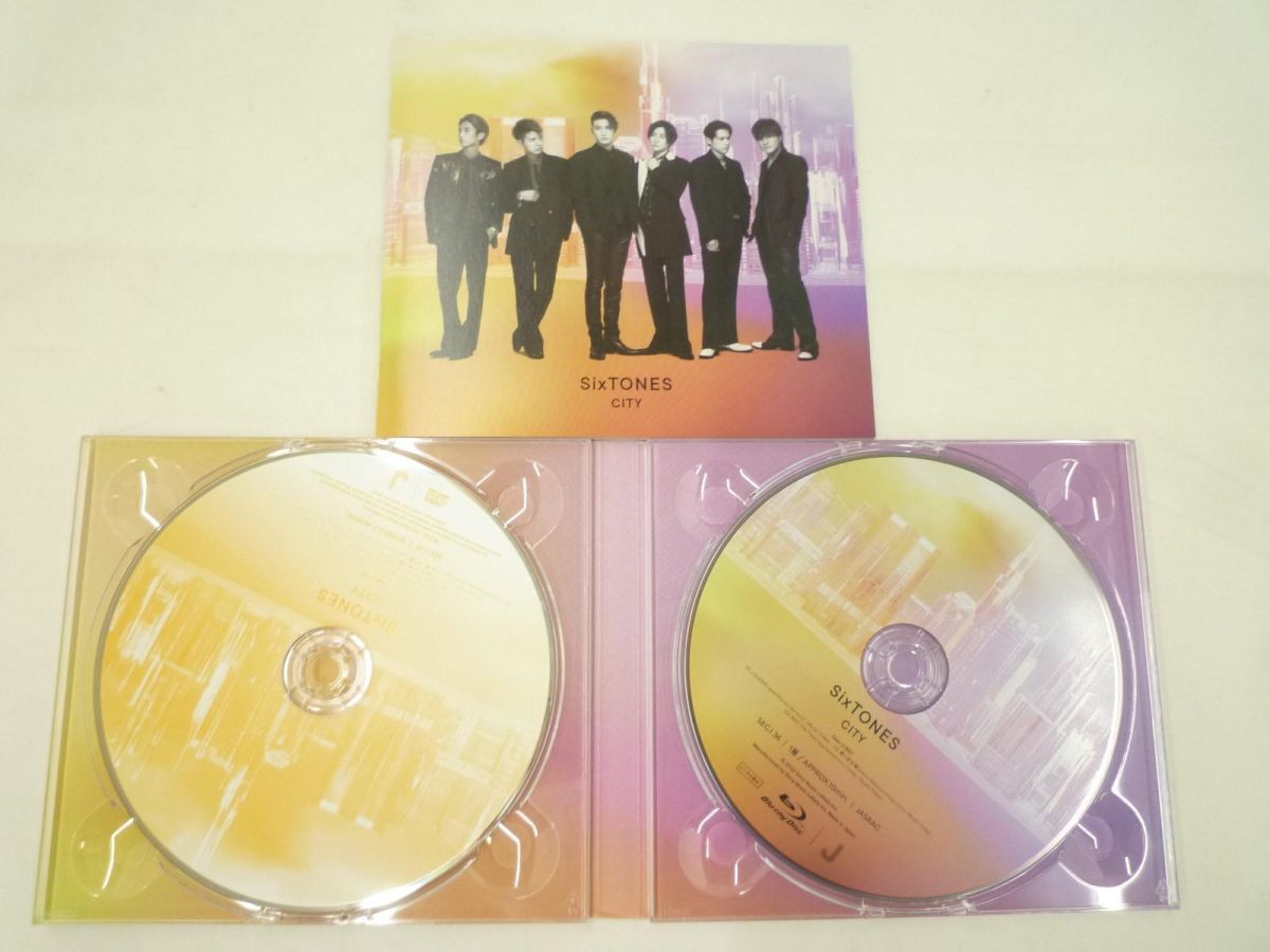 【中古品 同梱可】 SixTONES CD Blu-ray CITY 初回盤A 初回盤B 通常盤 3点グッズセットの画像3
