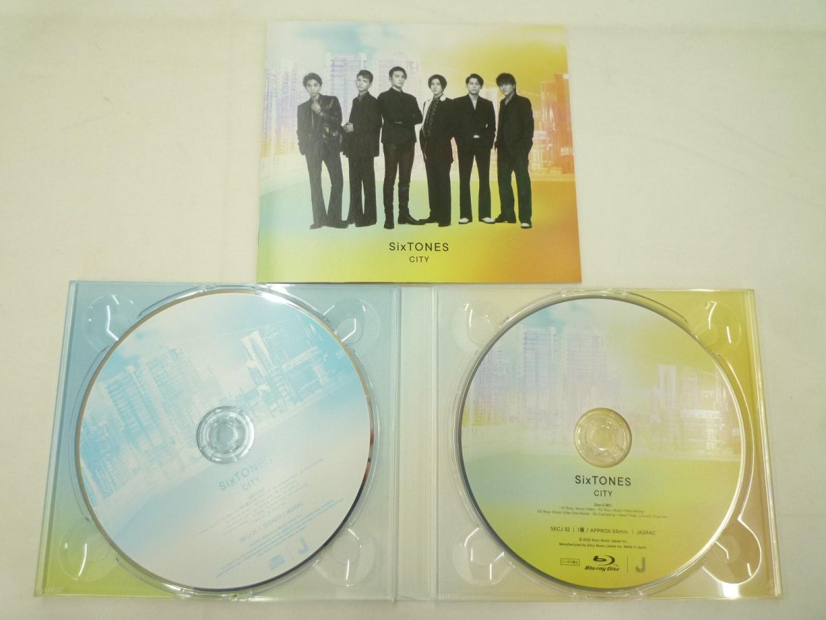 【中古品 同梱可】 SixTONES CD Blu-ray CITY 初回盤A 初回盤B 通常盤 3点グッズセットの画像4