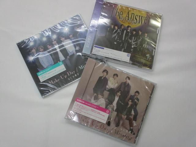 【同梱可】未開封 なにわ男子 Missing Make Up Day サチアレ The Answer 初回限定盤 1 2 通常盤 CD DVD 6点 グッズセ_画像3