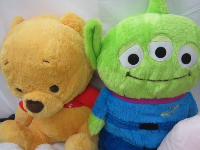 [ set sale secondhand goods ] Disney Toy Story little green men Pooh s clamp other soft toy etc. g