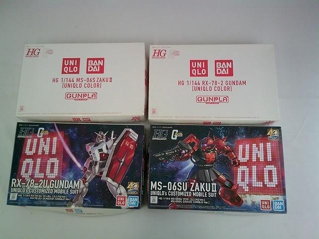 [ включение в покупку возможно ] б/у товар пластиковая модель gun pra Uniqlo сотрудничество HG 1/144 Gundam The k? 4 body товары комплект 
