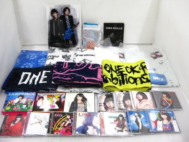 【同梱可】中古品 アーティスト LiSA BUMP OF CHIKEN YOASOBI 他 CD タオル Tシャツ 等 グッズセット_画像1