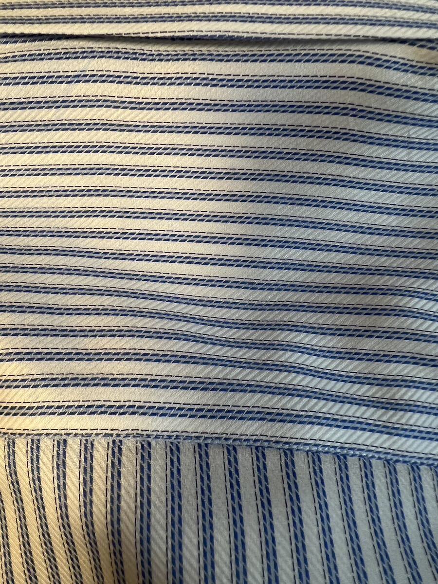 カラーキーパー付きYシャツ：ＧＩＯＲＧＩＯ ＡＲＭＡＮＩ ４１白×青ストライプの画像5