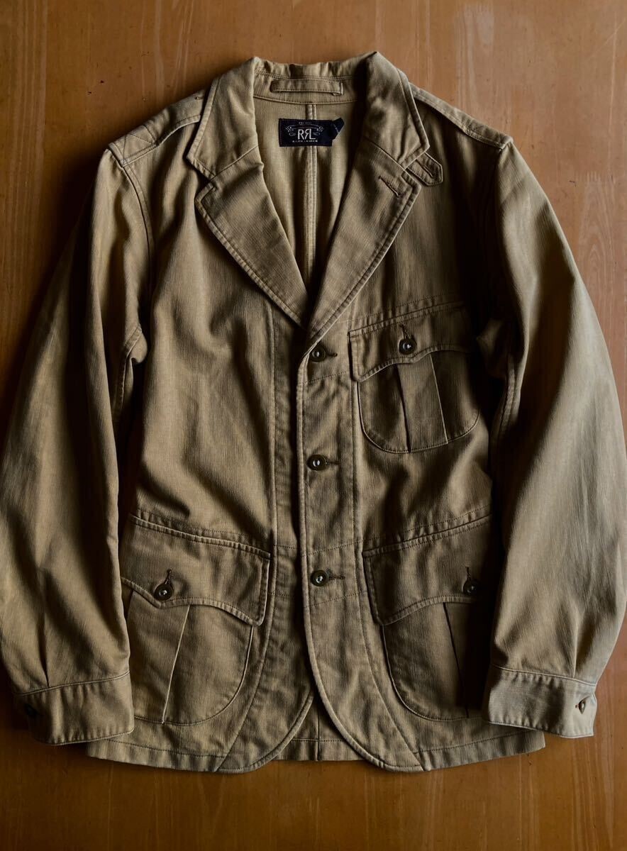  RRL Stirling Sport Coat XS ブロードアロータグ デザートカーキ 英国将校のオフィサージャケット ラルフローレンビンテージ の画像2