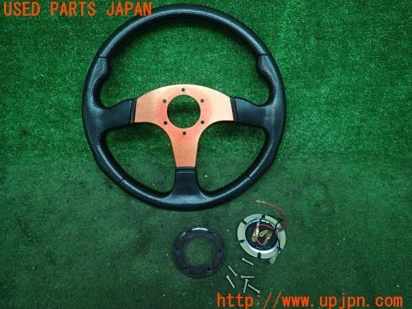 3UPJ=99280617]MAZDA サバンナ RX-7(FC3S)社外 ステアリングホイール 約34Φ ハンドル ジャンク_画像3