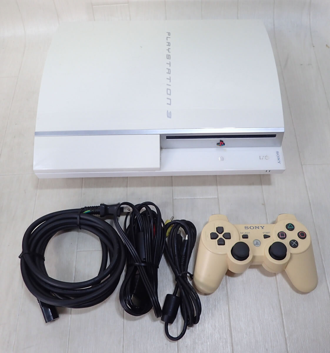 Sony PlayStation 3 40GB CECHH00 白 中古 D582_画像1