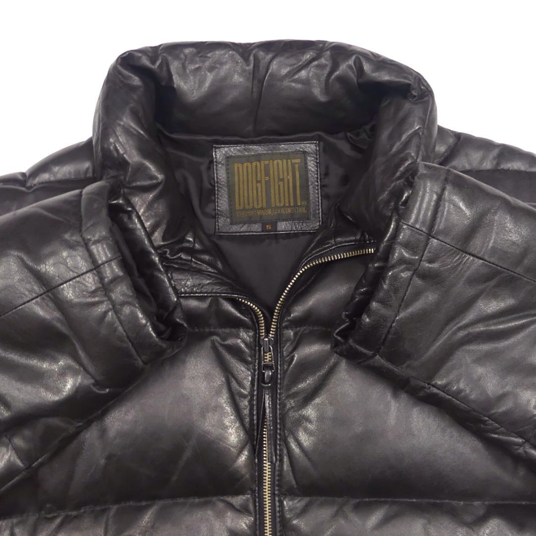 即決 DOGFIGHT メンズXXL オールレザーダウンジャケット ドッグ 即決 DOGFIGHT メンズXXL オールレザーダウンジャケット ドッグ