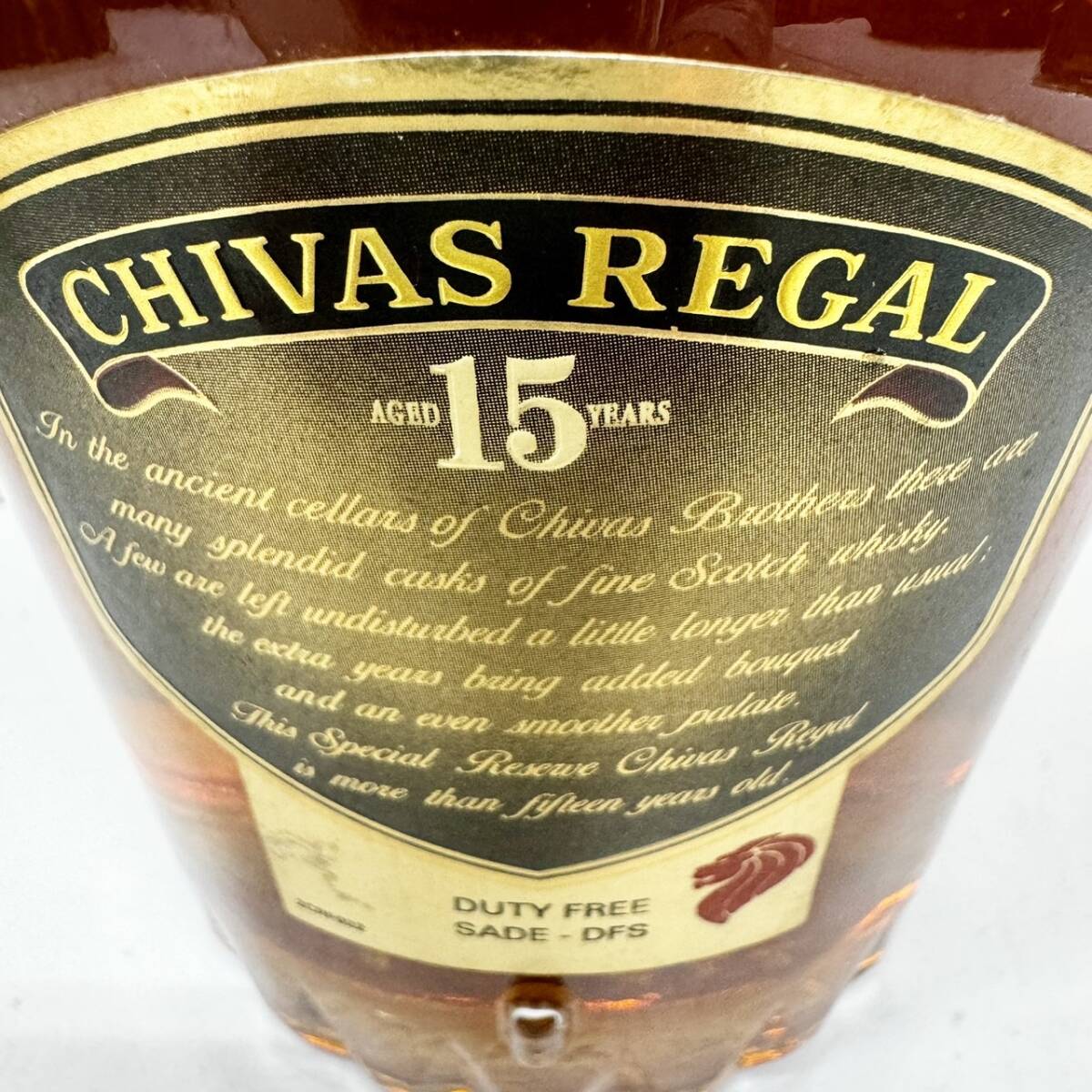 【EB-6290】1円～ CHIVAS REGAL シーバスリーガル 15年 スペシャル リザーブ スコッチ 750ｍｌ 43％ 古酒 中古 保管品 未開栓 状態写真参照の画像5