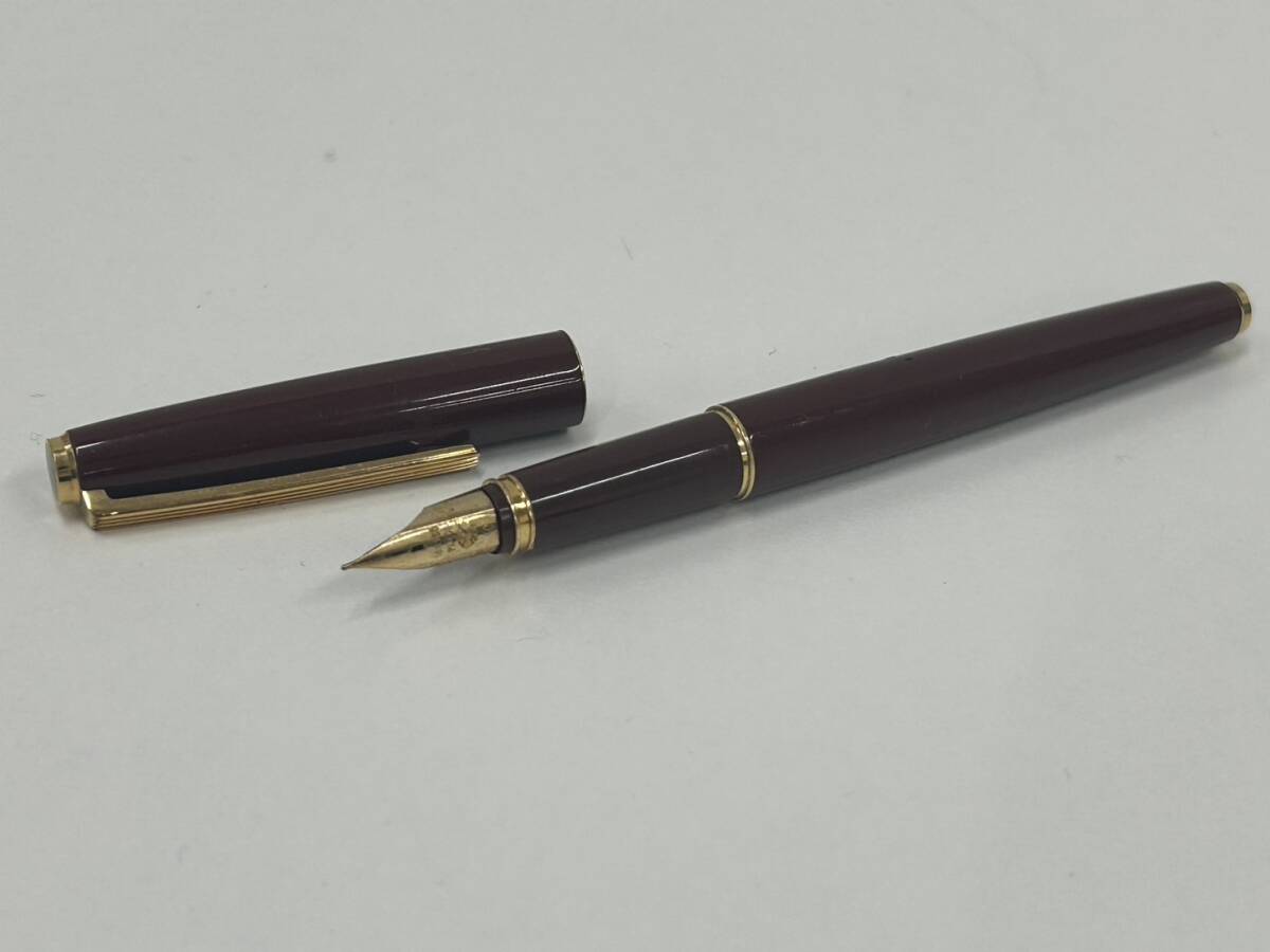 【ICA-294】1円スタート 万年筆 PILOT パイロット ペン先 18K750 H776 筆記用具 文房具 ブラウン 箱無し 保管品の画像1