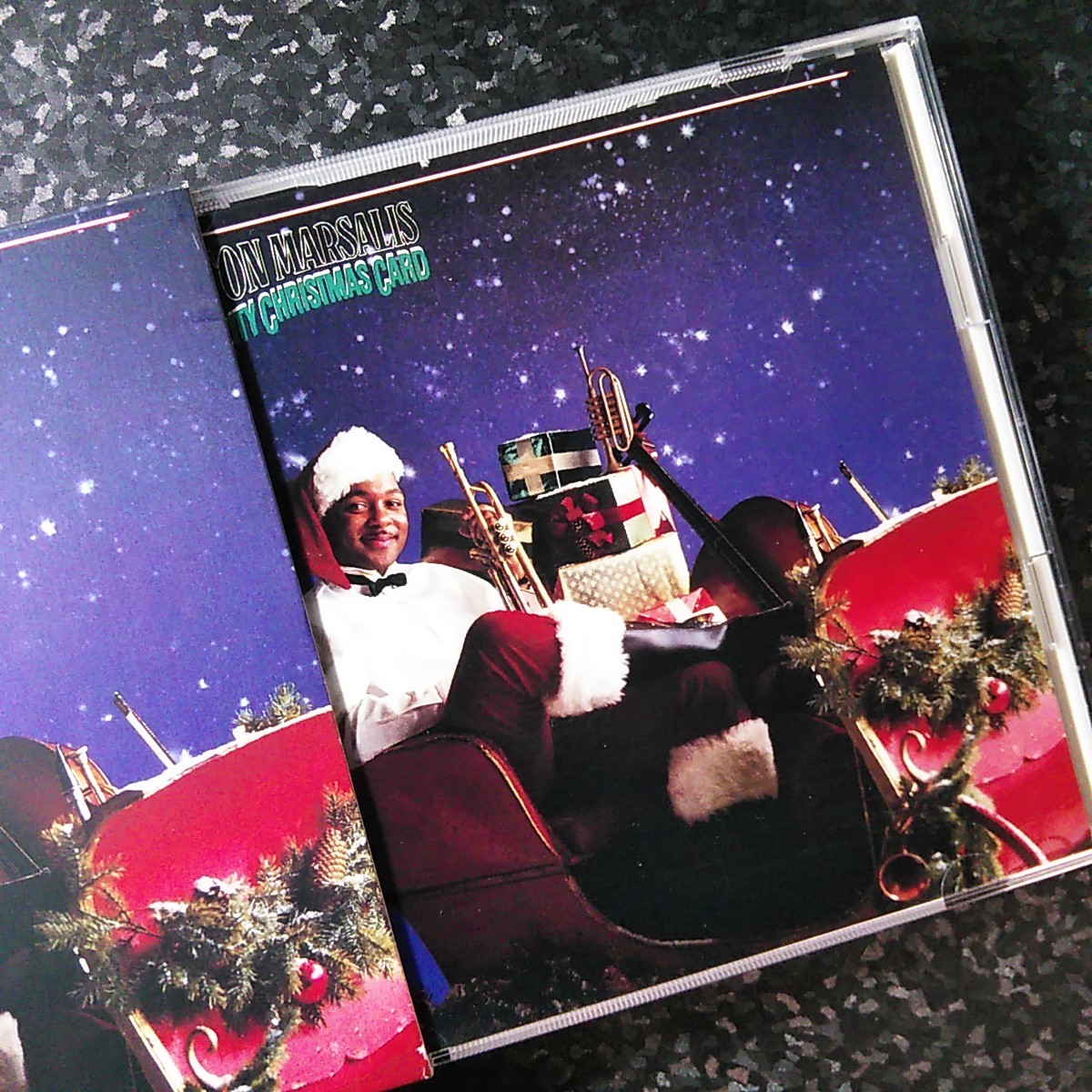 d（スリップケース付）ウィントン・マルサリス　クリスマス・カード　Marsalis Christmas Card_画像3