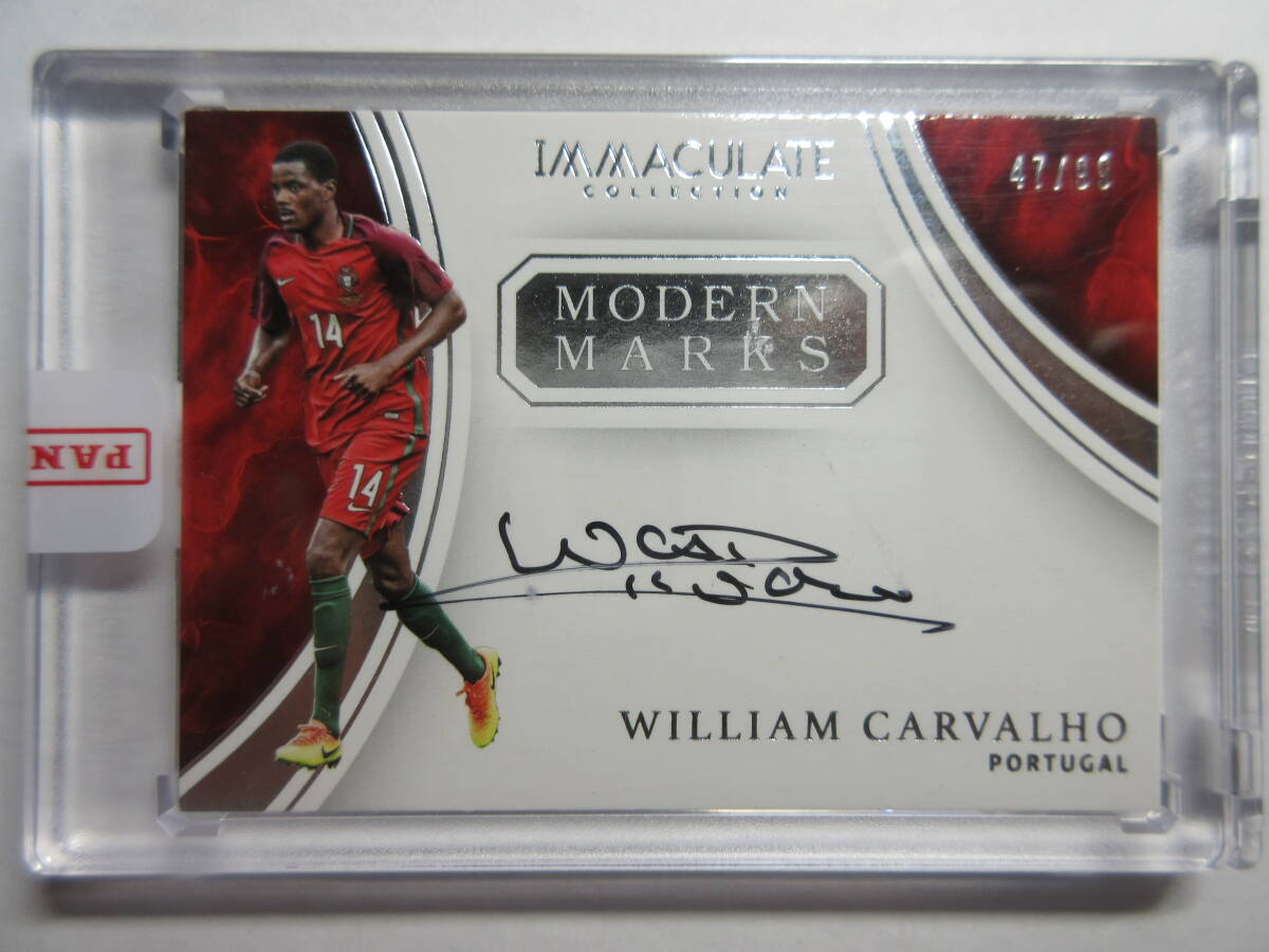 2017 Panini Immaculate Collection Modern Marks Autograph William Carvalho/99 ウィリアム・カルヴァーリョ サイン レアル・ベティス MF_画像1