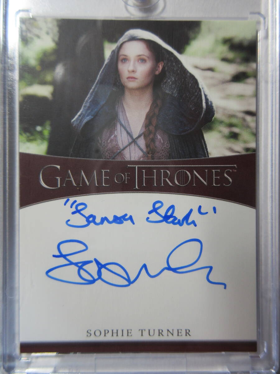 Game of Thrones Autograph Sophie Turnersofi-* turner Inscription entering autograph game *ob*s loan z England * woman super 