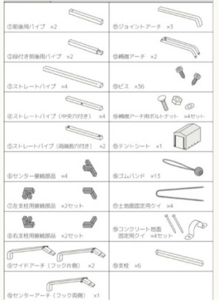 サイクルハウス 5～6台 自転車収納 ガレージ 簡易ガレージ バイク 収納 バイク収納の画像6