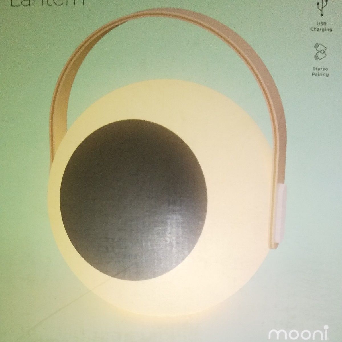 mooni ポータブル LED ミュージックランタン Bluetooth 防水/防滴 ワイヤーフリー充電 スピーカー機能