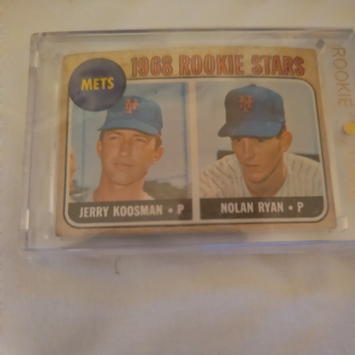 Vintage 超激レア 1968 Topps Nolan Ryan/J Koosman ノーランライアン SSP RC ＃177 METS MLB レジェンド HOF スーパースターの画像1