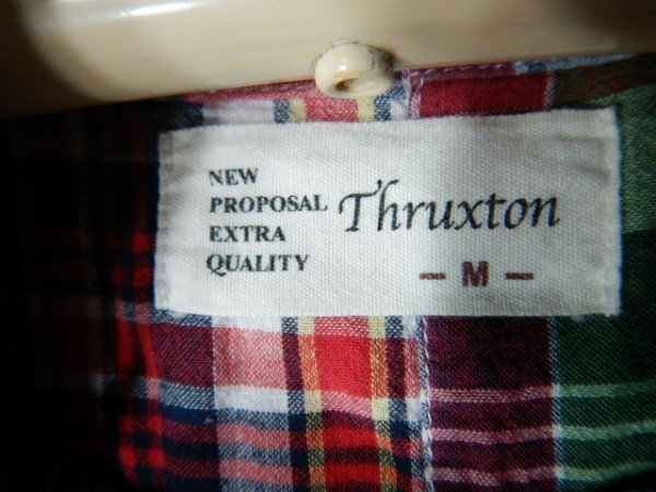 ｎ8713　Thruxton　半袖　パッチワーク　デザイン　ボタンダウン　シャツ　BDシャツ　人気　送料格安_画像4