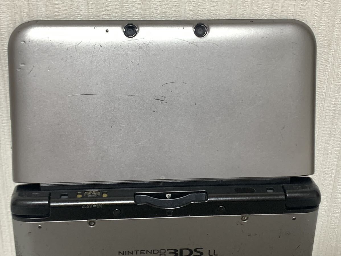 Nintendo ニンテンドー3DSLL 本体 SPR-S-JPN-C0 シルバー ブラック 任天堂 3DS 動作確認済 初期化不可 ジャンク_画像9