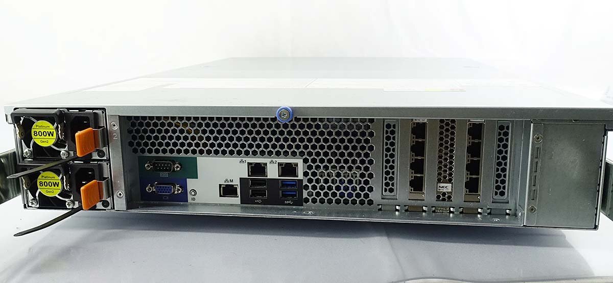 2U ラックサーバー/NEC Express5800/R120g-2E N8100-2442Y/Xeon E5-2650 v4 x2基/メモリ128GB/HDD300GBx5 1.2TBx10/OS無/サーバ S042412の画像3