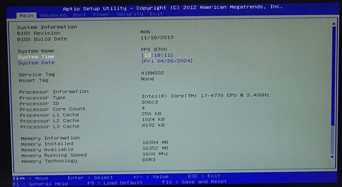 OS無し DELL XPS 8700/Core i7-4770/メモリ16GB/HDD無/GTX645/デスクトップ PC パソコン デル ミドルタワー S042605Kの画像7