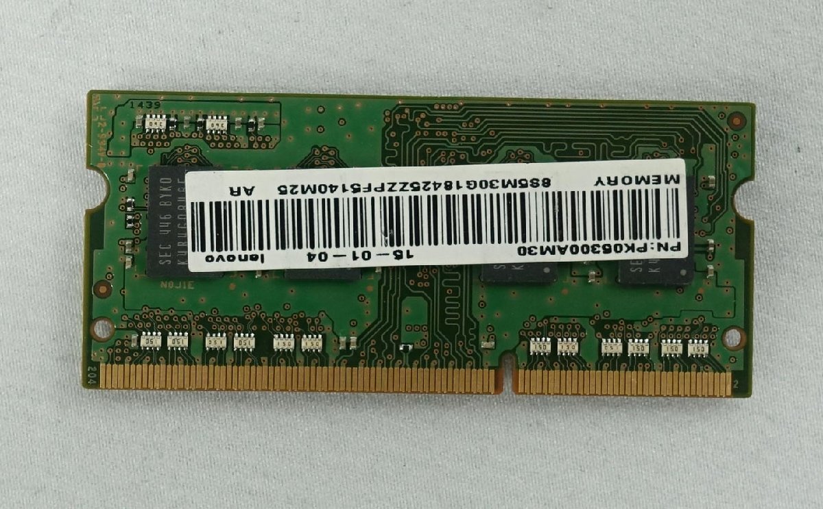 中古メモリ 20枚セット samsung 4GB 1R×8 PC3L-12800S-11-13-B4 レターパックプラス ノート用 N042404_画像3