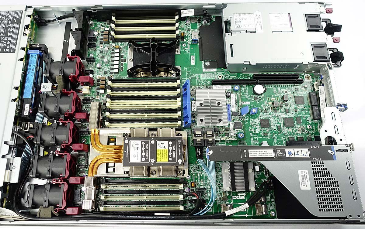 ラックサーバー NEC Express5800/R120h-1M N8100-2557Y/Xeon Gold 5122/メモリ8GB/HDD無/OS無/1U/サーバ S040310の画像3