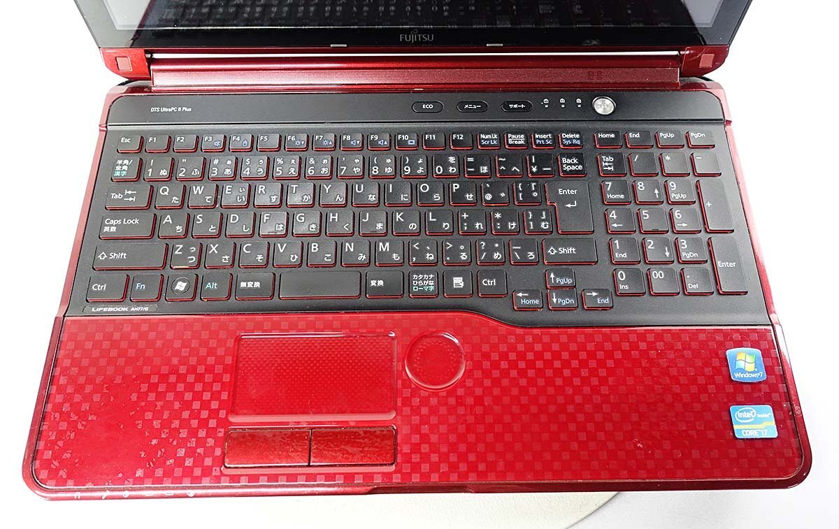 AC付 15.6 Windows10 富士通 FMV LIFEBOOK AH77/G FMVA77GRZ/Core i7 2670QM/メモリ16GB/SSD128GB/OS有 ノートPC fujitsu S040204K_画像5