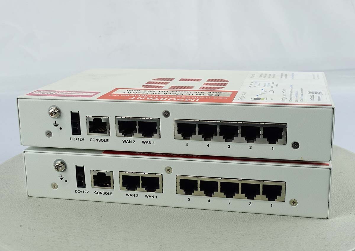 2台セット ライセンス無 AC付 初期化済 FORTINET フォーティネット FortiGate FG-50E Firewall UTM ネットワーク ファイアウォール S041711_画像2