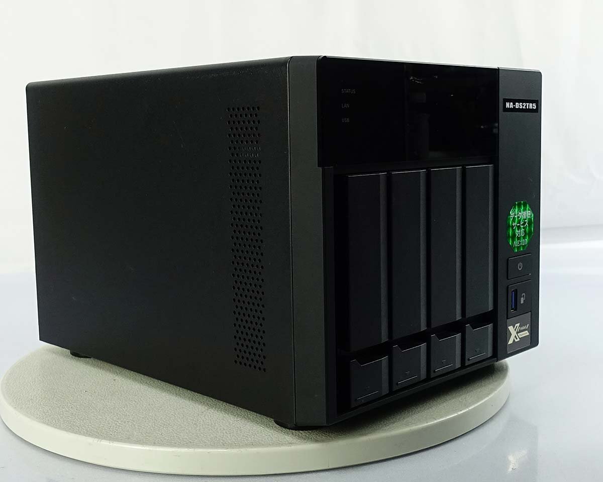 通電確認 初期化 HDD 2TB×4 ALEXON NA-DS2TR5/M NAS-473eG ネットワーク ハードディスク アレクソン パソコン PC cloud qnap S041817の画像1