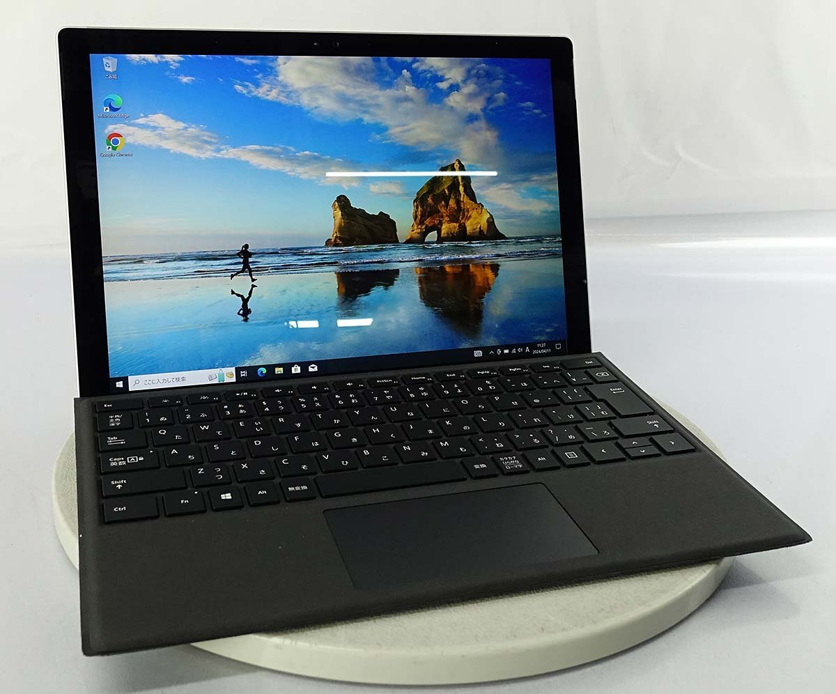 ワケあり OS有 Windows10 Microsoft Surface Pro 4 1724/Core i5 6300U/メモリ4GB/SSD128GB/12.3 タブレット PC サーフェス S041113_画像1