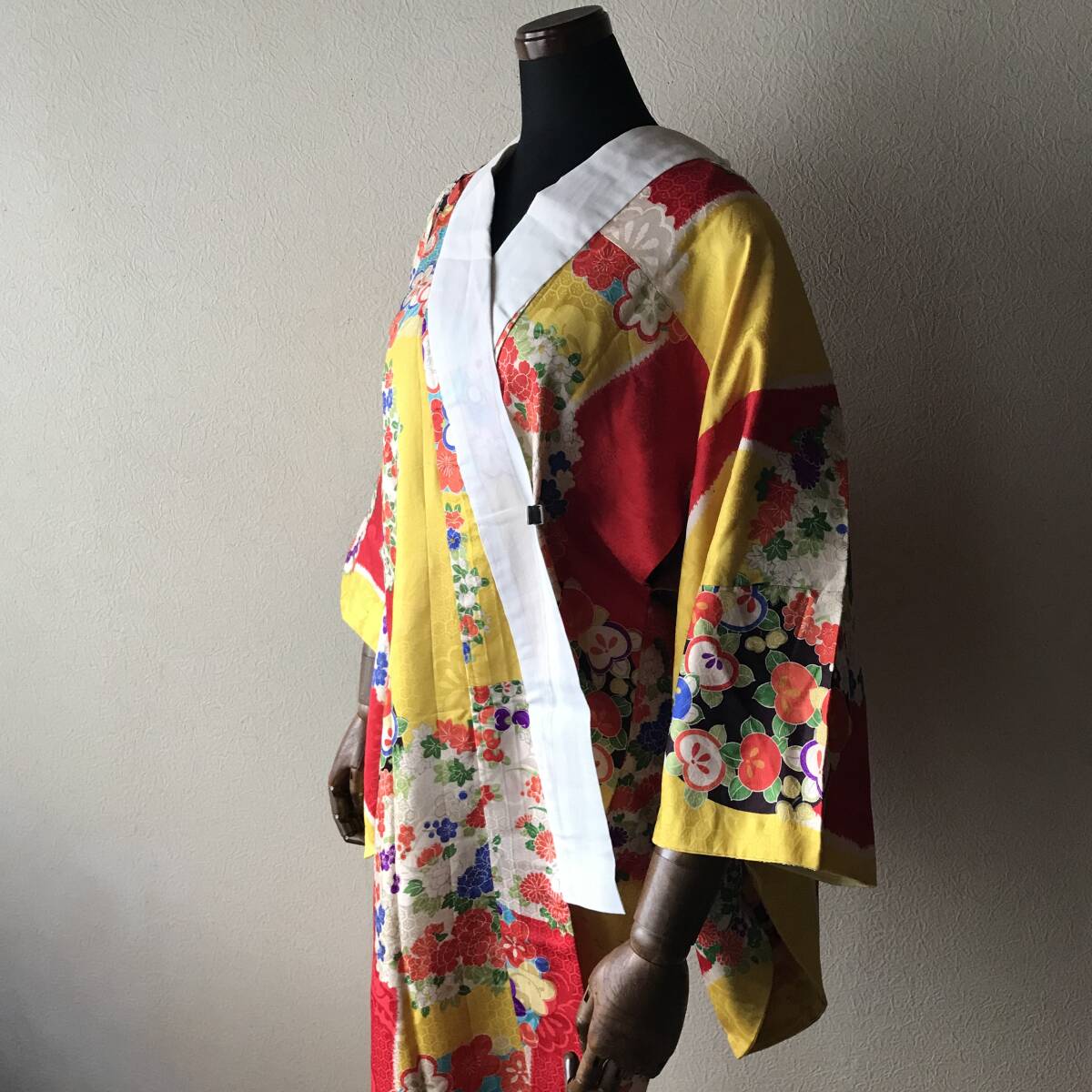  коллекционный выпуск * прекрасный товар * античный * длинное нижнее кимоно *.* красочный 