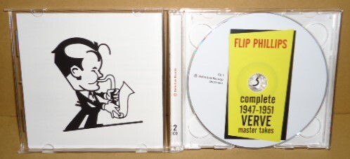 即決 Flip Phillips Complete 1947-1951 Verve Master Takes 中古2枚組CD フリップ・フィリップス US Tenor Sax Jazz テナーサックスジャズ_画像2