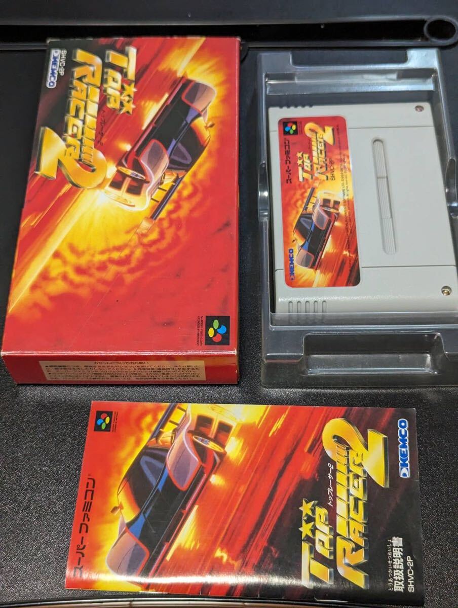 【SFC】 トップレーサー2 スーパーファミコン ソフト top racer2箱説付 の画像1
