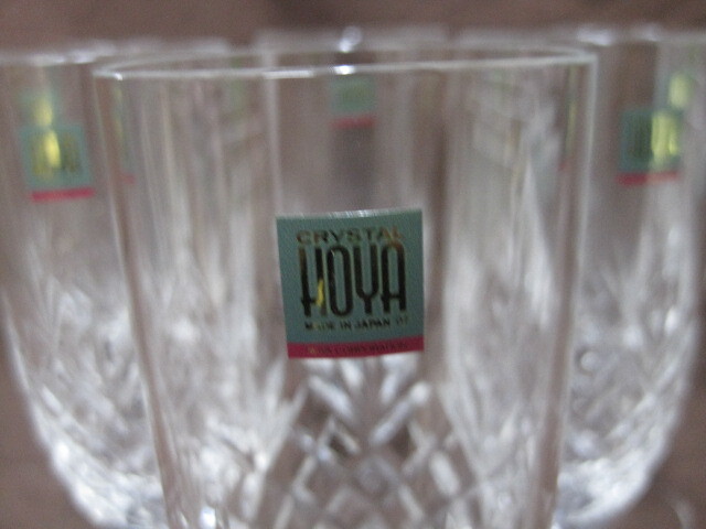 【A056】未使用 HOYA CORPORATION ６客セット シャンパングラス ワイングラス クリスタル 箱付き の画像5