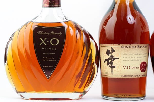 神奈川県民限定販売 SUNTORY サントリー 華 VSOP XOデラックス 国産ブランデー 特級含む 4本セット 計2780ml #4304の画像3