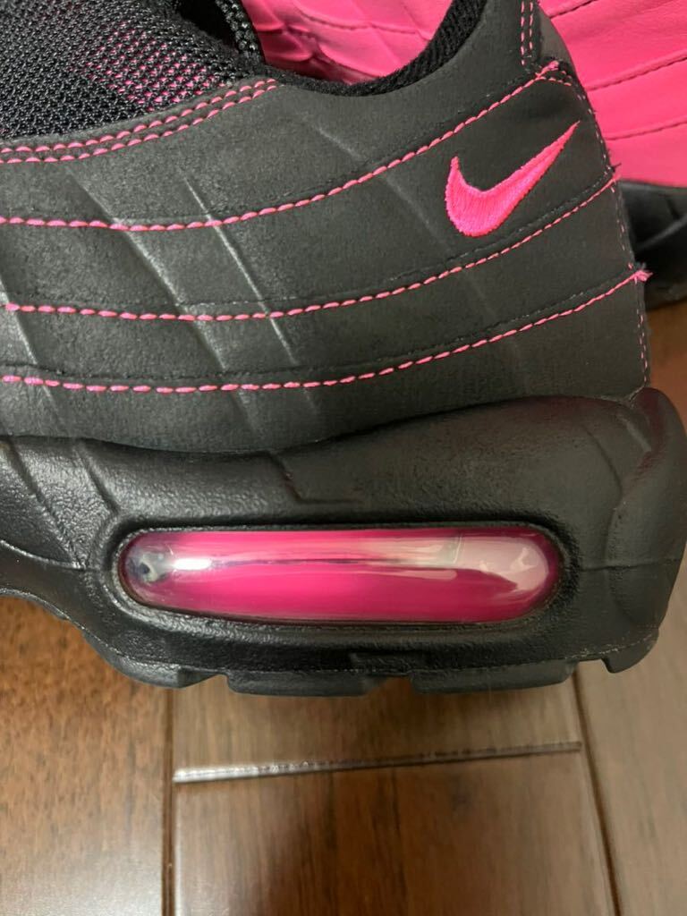 送料込み！ 早い者勝ち！ 程度良好 NIKE ナイキ AIR MAX 95 OG black pink blast エアマックス95 ブラック ピンクブラスト 28cm CU1930-066_画像9