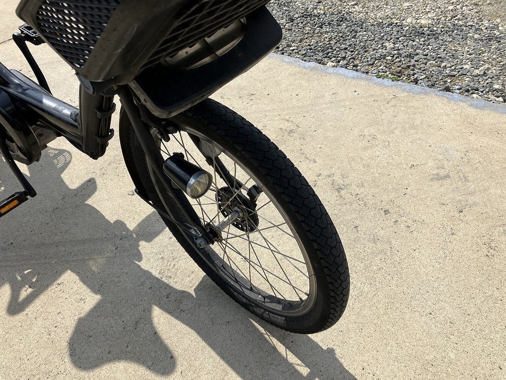 H15 present condition. .. used electric bike 1 jpy outright sales! Yamaha Pas Kiss rom and rear (before and after) child seat attaching black delivery Area inside is postage 3800 jpy ..