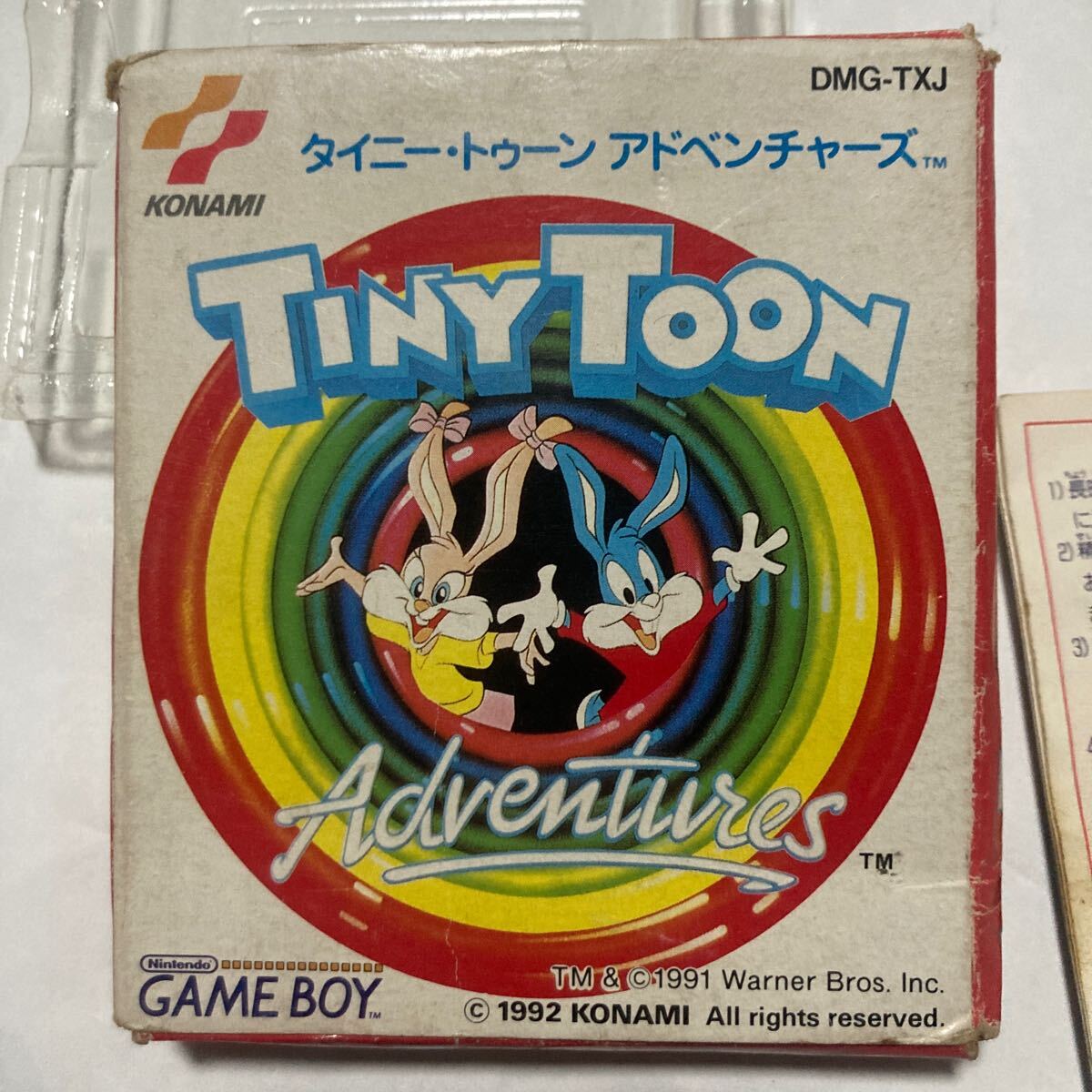 送料無料 レア GB タイニー・トゥーン アドベンチャーズ 箱 説明書付 ゲームボーイ GAMEBOY TINY TOON Adventures DMG-TXJ GBソフト