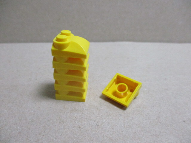 レゴ パーツ カエル顔プレート 黄6個 新品の画像2