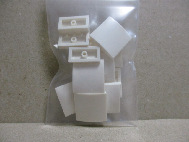 レゴ パーツ 2×2カーブスロープ 白10個 新品の画像2