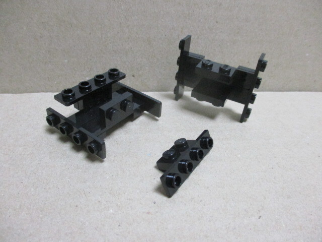 レゴ パーツ 1×2-1×4ブラケット 黒10個 新品の画像2