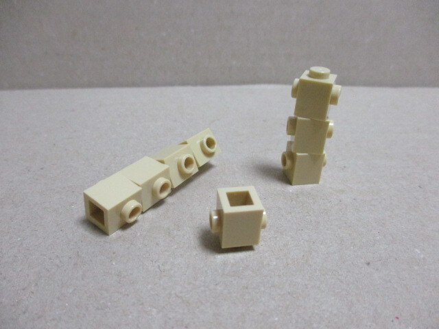 レゴ パーツ 1×1両サイドスタッドブリック タン8個 新品の画像2
