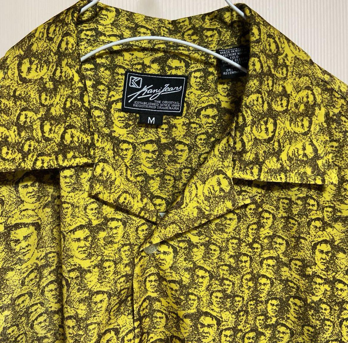 【希少柄】美品！1989年代カールカナイ 黄色 シャツ_画像3