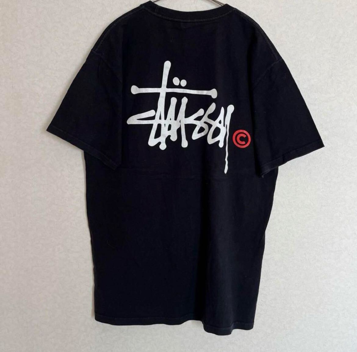 メキシコ製STUSSY ステューシー 背面デザイン 半袖Tシャツ 黒色 Mサイズ_画像7