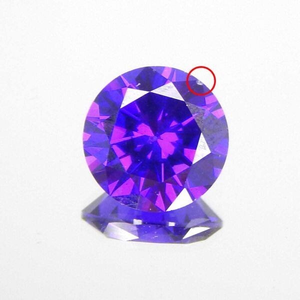  new goods * free shipping translation have goods amethyst 5 bead 8. birthstone 2 month CZ diamond Cubic Zirconia loose unset jewel lady's accessory 