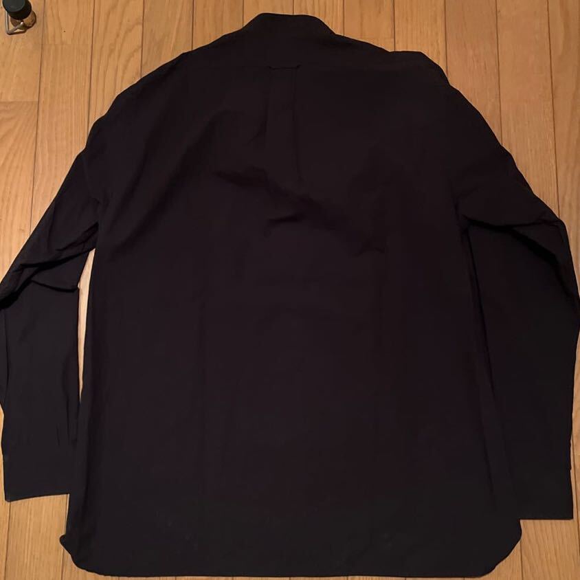 美品 アイクベーハー USA製 シャツ 黒 L バンドカラー ブラック シップス アメリカ製 米国製 IKE BEHAR_画像5